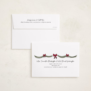 This is a berry photo christmas cards with standard by Ashley Iwafuchi called merry mantle printing on recycled smooth signature in standard