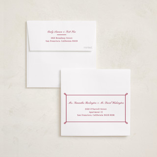 This is a sugar plum photo christmas cards with standard by Alston Foster called festive gingham plaid printing on recycled smooth signature in standard