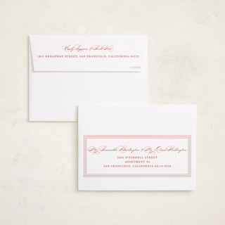 This is a poinsettia photo christmas cards with standard by Kate Ahn called gavin printing on recycled smooth signature in standard