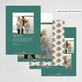 This is a emerald photo christmas cards with standard by Chris Griffith called tapestry holiday printing on recycled smooth signature in standard