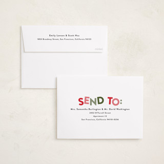 This is a gumdrop photo christmas cards with standard by Olivia Williams called stacked printing on recycled smooth signature in standard