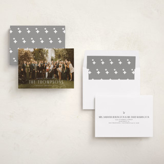 This is a mist photo christmas cards with standard by Juneau Designs called merry magic moments printing on recycled smooth signature in standard