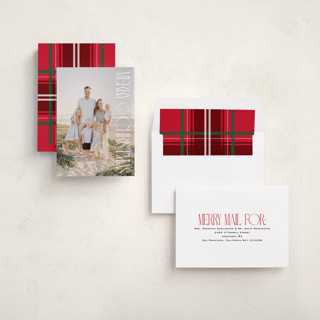This is a snow photo christmas cards with standard by Owl and Toad called tallest greeting printing on recycled smooth signature in standard