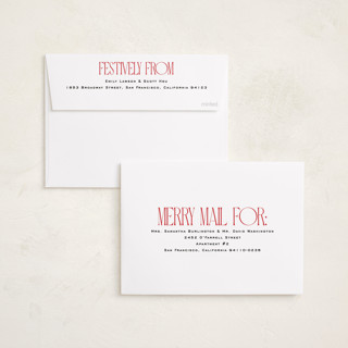 This is a snow photo christmas cards with standard by Owl and Toad called tallest greeting printing on recycled smooth signature in standard