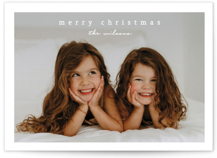 Simplest Border Christmas Photo Cards