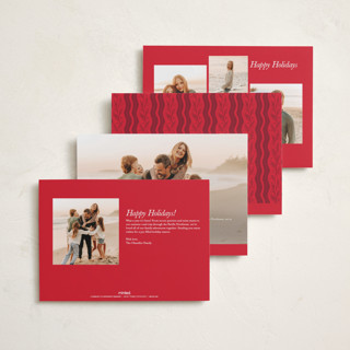 This is a snow photo christmas cards with standard by Leah Bisch called most wonderful time printing on recycled smooth signature in standard