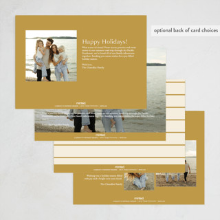 This is a golden photo christmas cards with standard by Kasia Labocki called classical printing on recycled smooth signature in standard