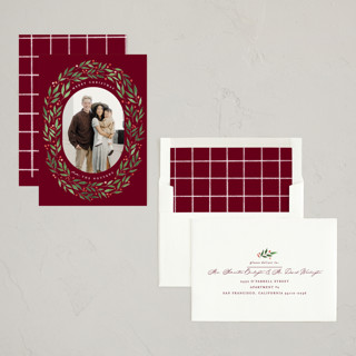 This is a mulled wine photo christmas cards with standard by Brooke Chandler called folksy christmas printing on recycled smooth signature in standard