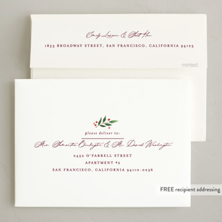 This is a mulled wine photo christmas cards with standard by Brooke Chandler called folksy christmas printing on recycled smooth signature in standard