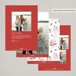 This is a persimmon photo christmas cards with standard by Erica Krystek called simplest arch printing on recycled smooth signature in standard