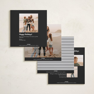 This is a charcoal photo christmas cards with standard by JoAnn Jinks called square printing on recycled smooth signature in 5x5