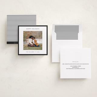 This is a charcoal photo christmas cards with standard by JoAnn Jinks called square printing on recycled smooth signature in 5x5