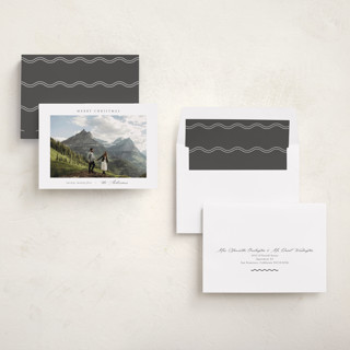 This is a snow photo christmas cards with standard by Nicole Walsh called scenic printing on recycled smooth signature in standard