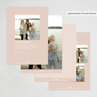 This is a blush photo christmas cards with standard by Kerry Doyle called instant elegance printing on recycled smooth signature in standard