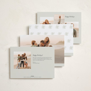 This is a cream photo christmas cards with standard by Blustery August called spruce printing on recycled smooth signature in standard