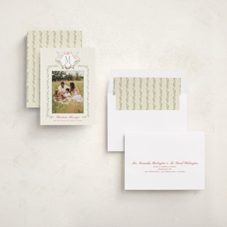 This is a candle light photo christmas cards with standard by Bayberry Kate called bethlehem crest printing on recycled smooth signature in standard