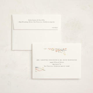 This is a nectar kids thank you cards with standard by Nicoletta Savod called floral showers printing on strathmore in standard