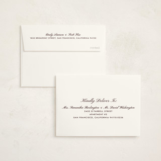This is a lilac kids thank you cards with standard by Megan Davis called chapel printing on strathmore in standard