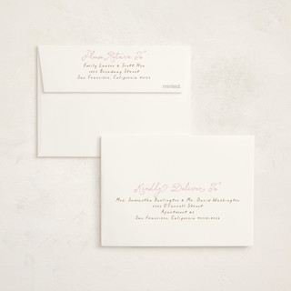 This is a peony kids thank you cards with standard by Jackie Crawford called little bow crest printing on strathmore in standard