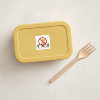 This is a wheat name labels with standard by Jessie Steury called no gluten printing on waterproof sticker paper in sticker