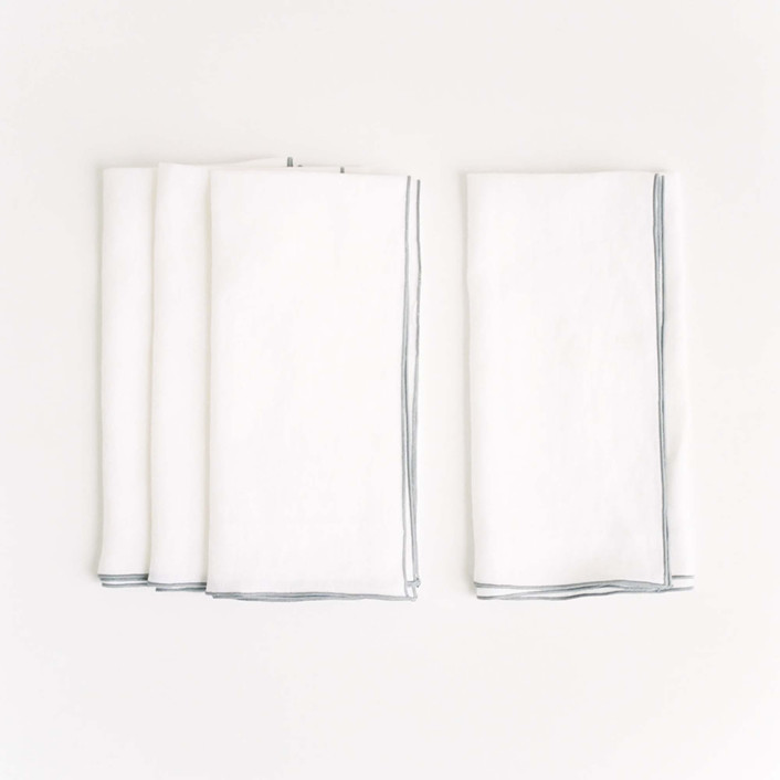 STONE WASHED LINEN NAPKINS // SET OF 4