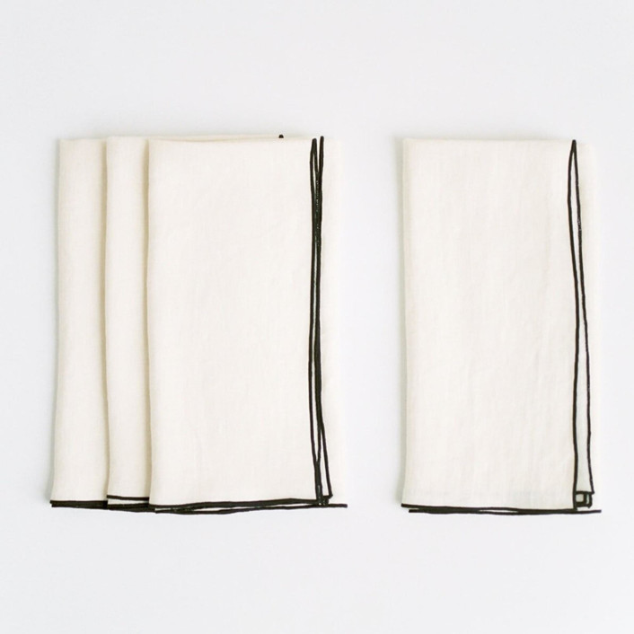 STONE WASHED LINEN NAPKINS // SET OF 4