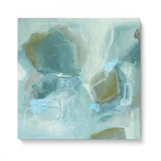 This is a blue commission art by Roberta Hoiness Art called move with the tide in standard