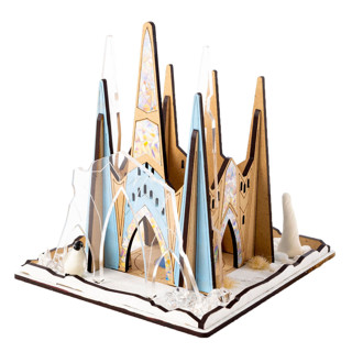 This is a multicolorassorted-colors new by Stix Brix called ice castle model building kit in standard
