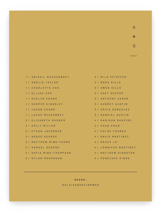 Alaia Custom Seating Charts