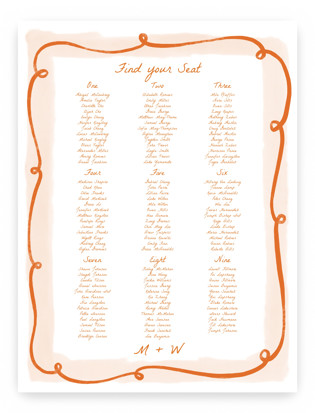 Giardino Custom Seating Charts
