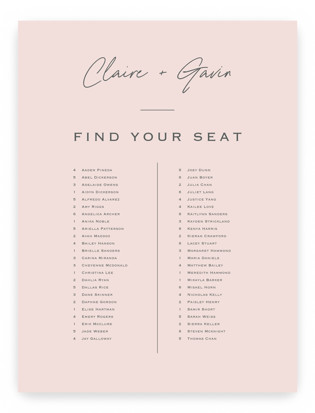 Chic Names Custom Seating Charts
