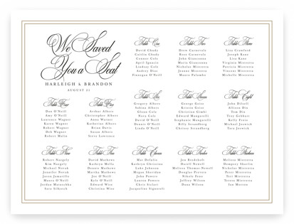 Traditionalist Custom Seating Charts