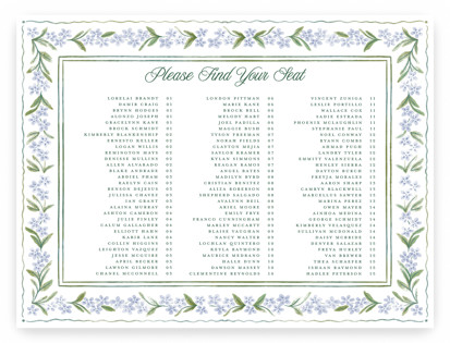 Vintage Sketched Custom Seating Charts