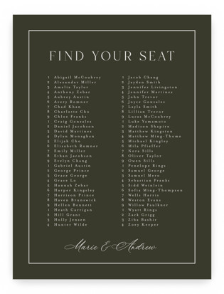 refined Custom Seating Charts