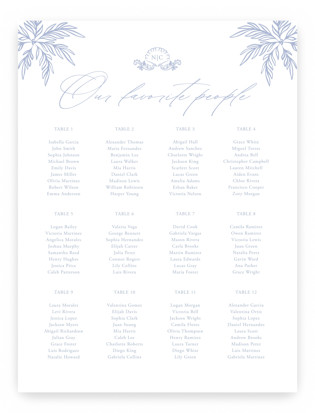Ocean Dreams Custom Seating Charts