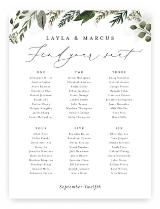 Classic Love Custom Seating Charts