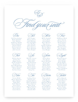 Aristocratic Custom Seating Charts