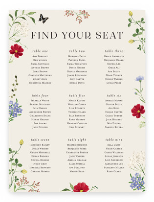 Wild meadow Custom Seating Charts