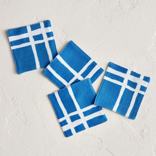 This is a brilliant table linens by Blustery August called window plaid in standard