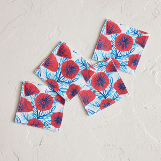 This is a poppy table linens by Katharine Watson called painted poppies in standard