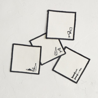 This is a cream table linens by Ani Somi called wine and dine in standard