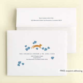 This is a blue raspberry kids thank you cards with standard by Sarah Knight called its getting wild printing on strathmore in standard