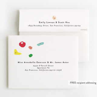 This is a toffee kids thank you cards with standard by Alethea and Ruth called bouldering printing on strathmore in standard