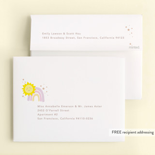 This is a lavender kids thank you cards with standard by Creo Study called so fun to be one printing on strathmore in standard