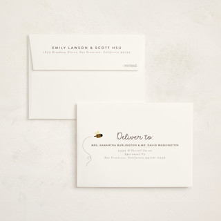 This is a honey kids thank you cards with standard by Itsy Belle Studio called first bee day printing on strathmore in standard