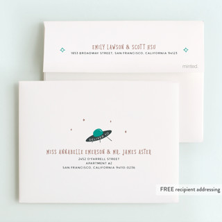 This is a mud kids thank you cards with standard by Gwen Bedat called roswell printing on strathmore in standard