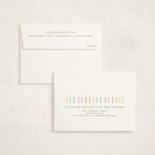 This is a confetti kids thank you cards with standard by Creo Study called disney's winnie and friends preppy wild one printing on strathmore in standard