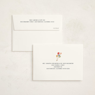This is a cement kids thank you cards with standard by Teju Reval called wild one printing on strathmore in standard