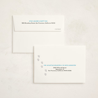This is a frost kids thank you cards with standard by Ashley Bird called yeti to party? printing on strathmore in standard