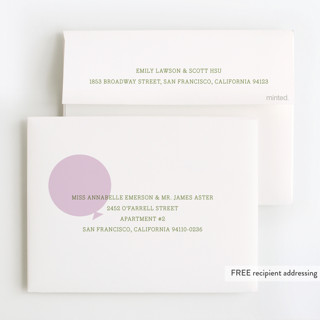 This is a plum kids thank you cards with standard by Baumbirdy called balloon printing on strathmore in standard